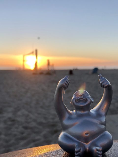 Syd at sunset, Manhattan Beach, California